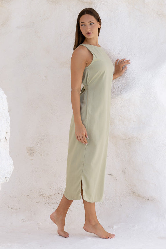 Reyna Dress - Moss