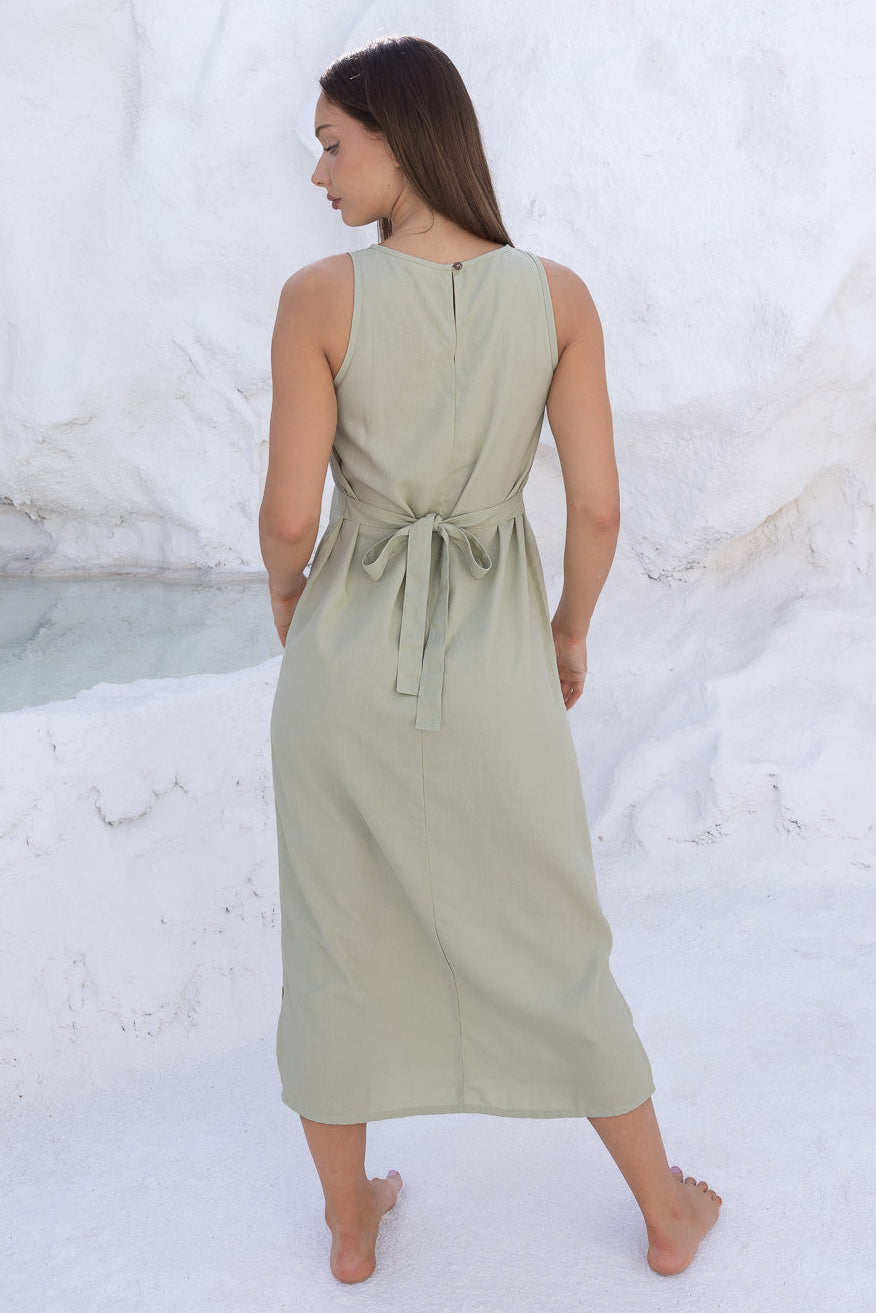 Reyna Dress - Moss