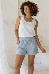 Romie Shorts - Vintage Blue