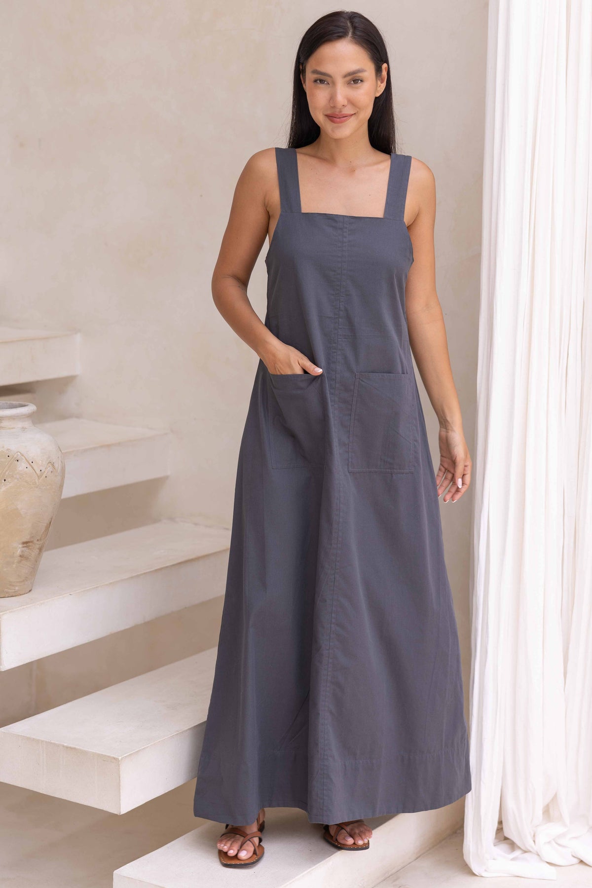 Kelsey Dress - Charcoal
