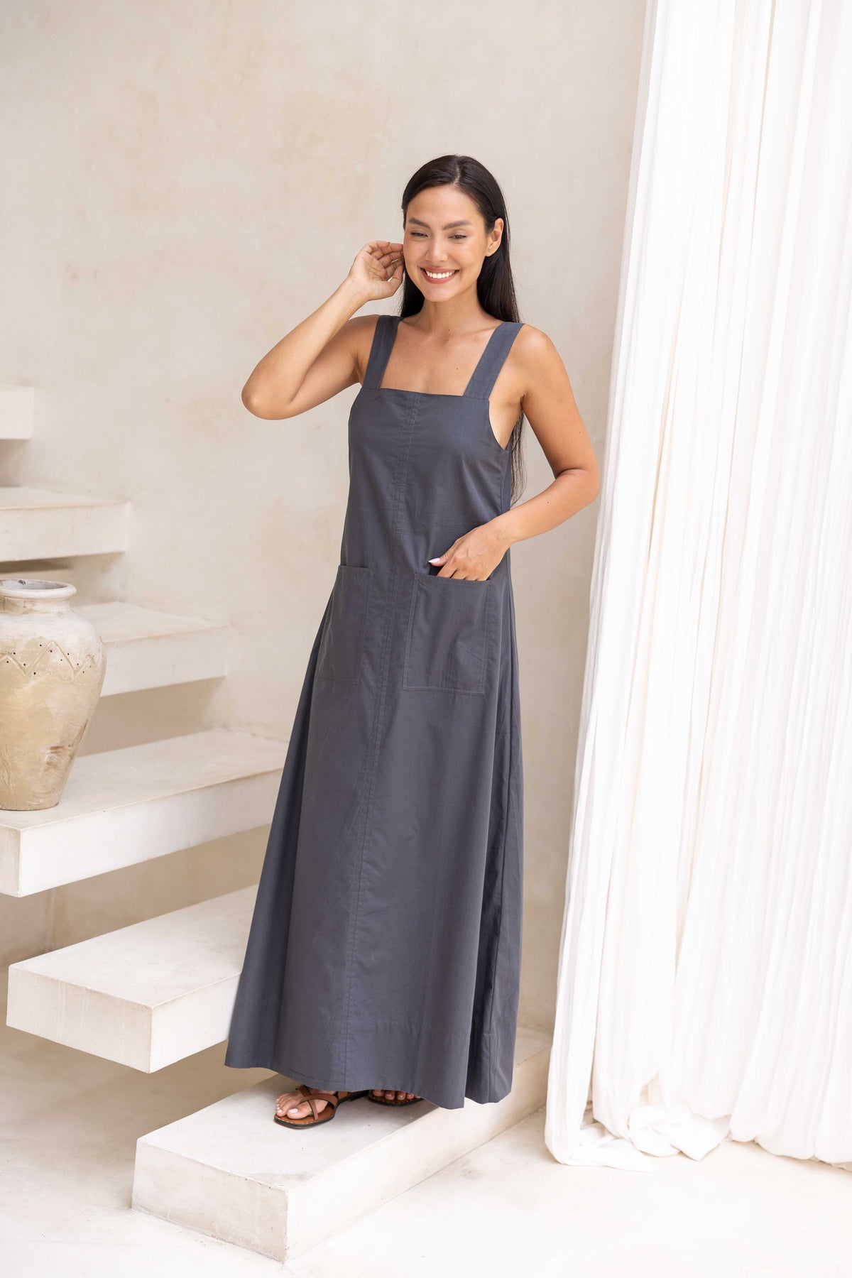 Kelsey Dress - Charcoal