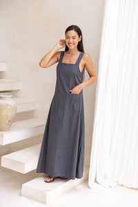 Kelsey Dress - Charcoal