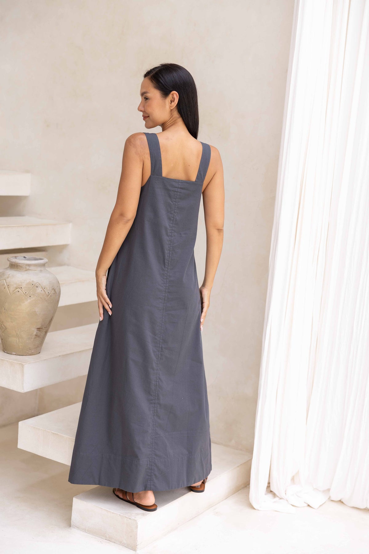 Kelsey Dress - Charcoal