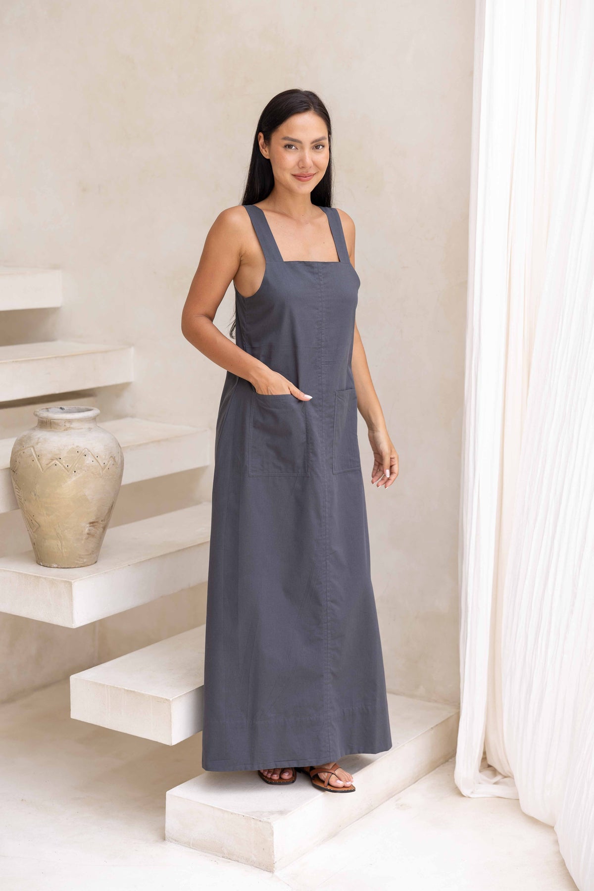 Kelsey Dress - Charcoal