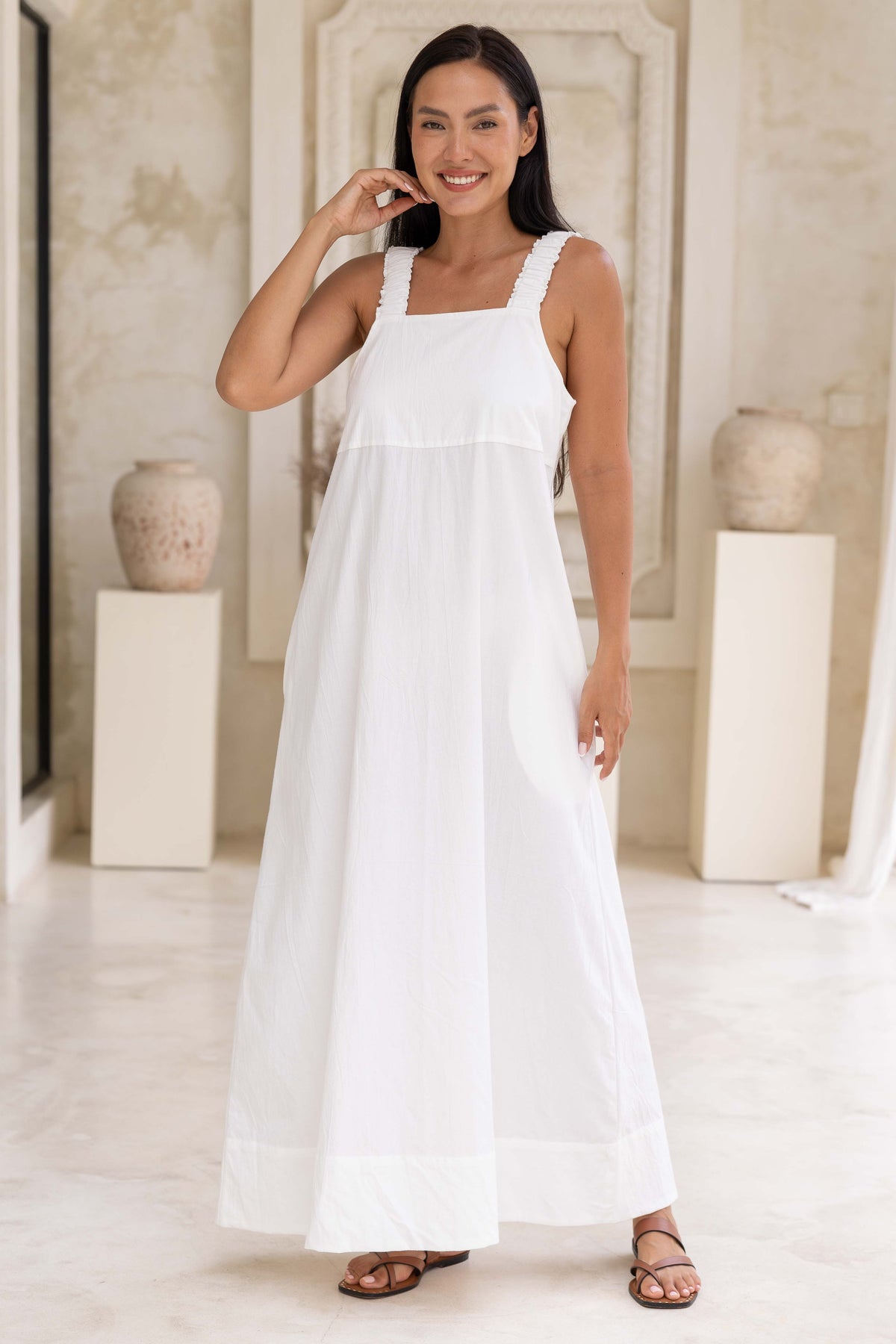 Jessica Maxi Dress - White