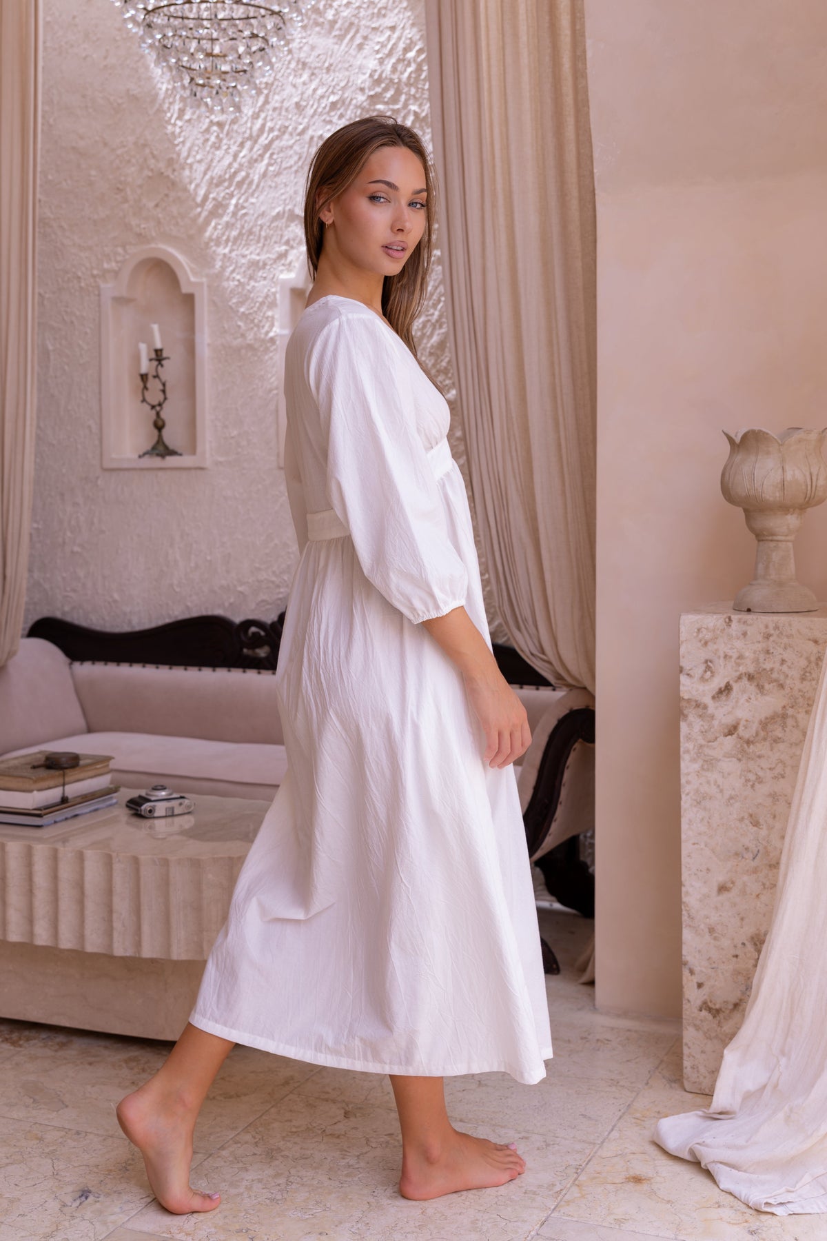 Isabel Dress - White
