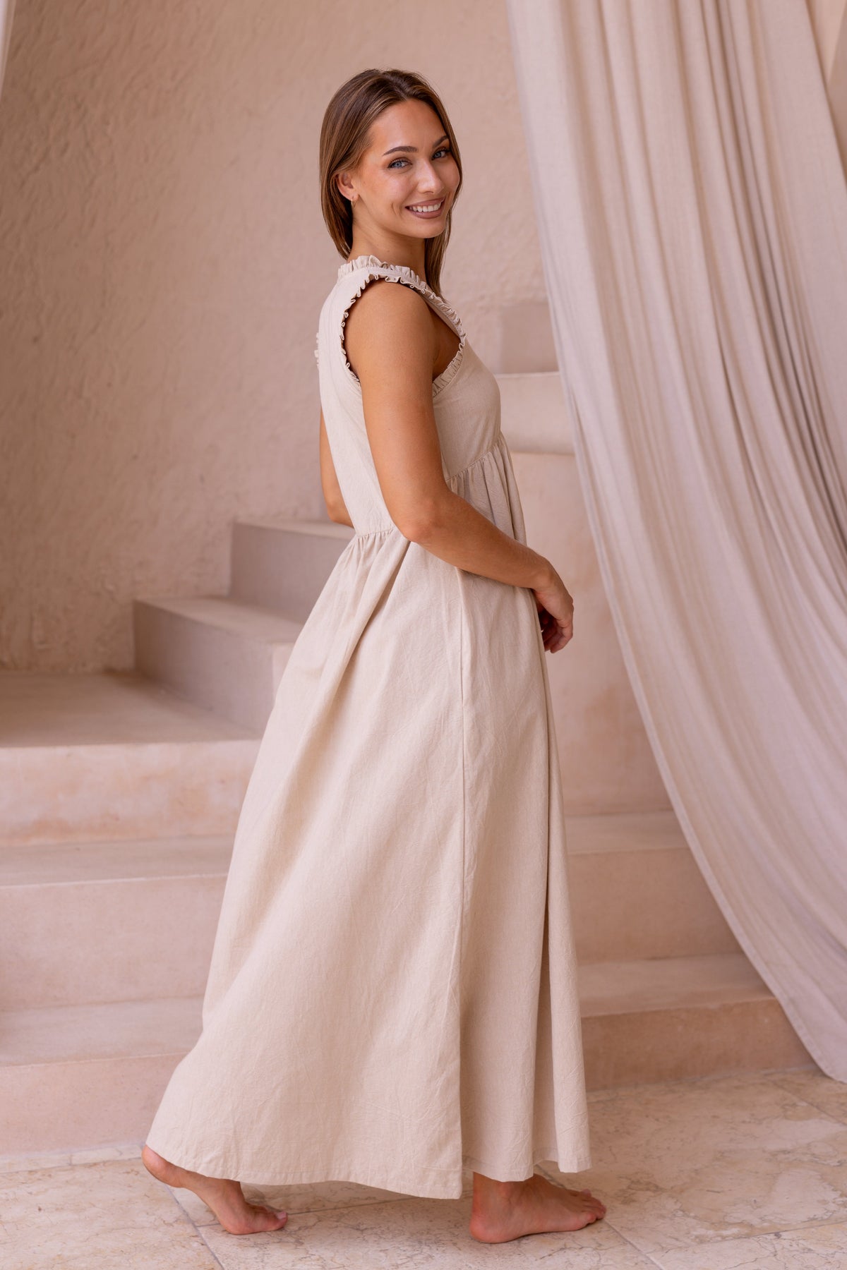 Danielle Maxi Dress - Natural