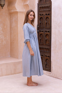 Isabel Dress - Vintage Blue