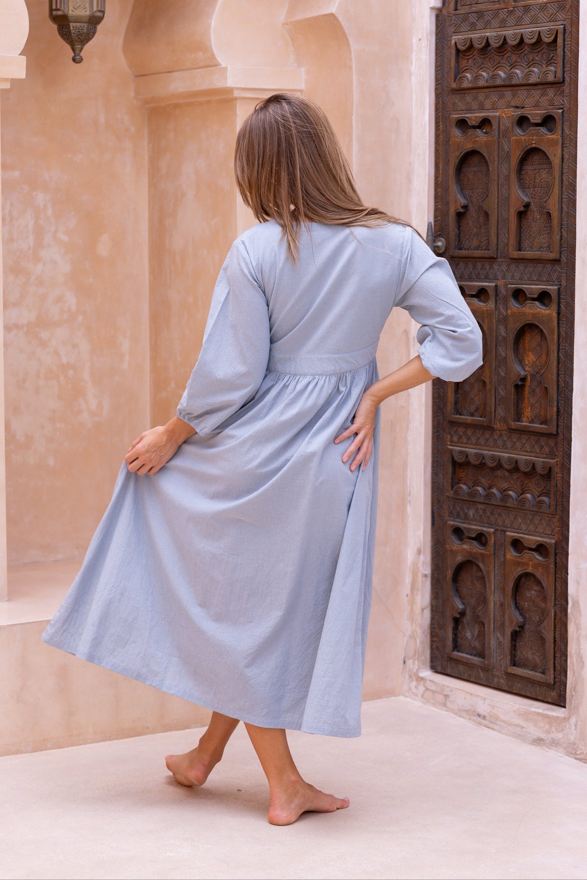 Isabel Dress - Vintage Blue