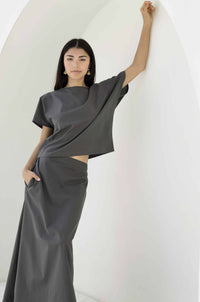 Carly Tee - Charcoal