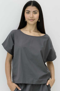 Carly Tee - Charcoal