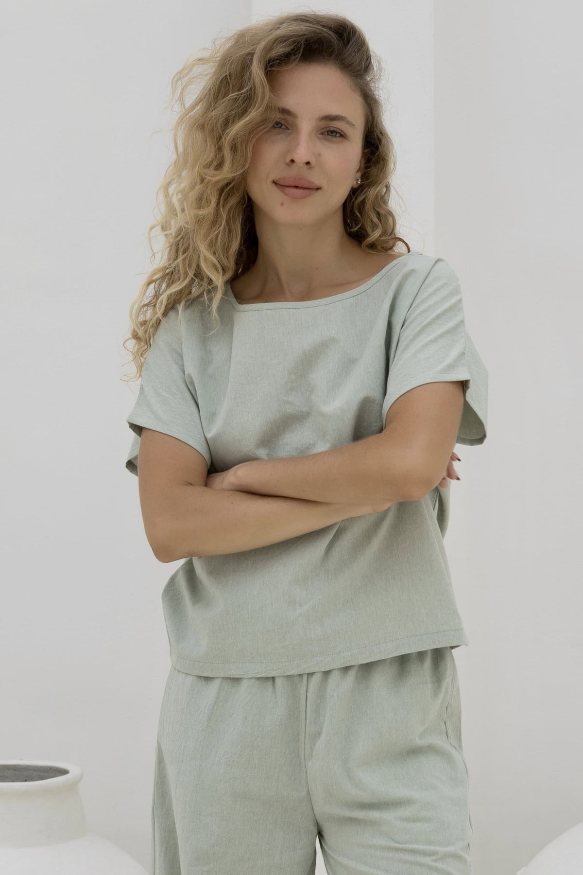 Carly Tee - Pistachio