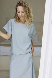 Carly Tee - Vintage Blue