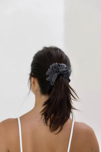 Oversized Scrunchie - Charcoal