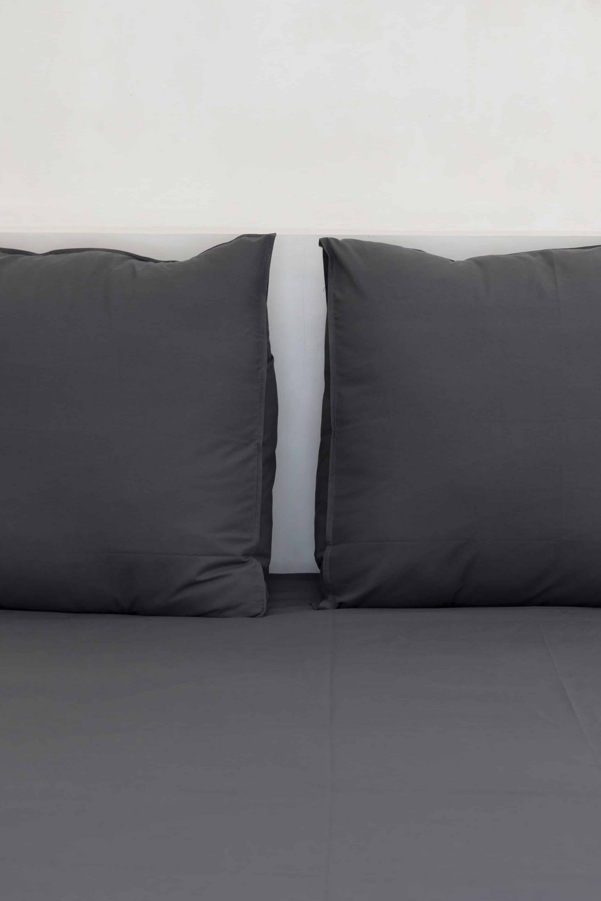 European Pillowcase Pair - Charcoal