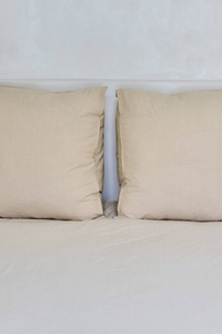 European Pillowcase Pair - Natural