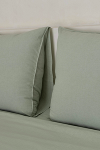 European Pillowcase Pair - Pistachio