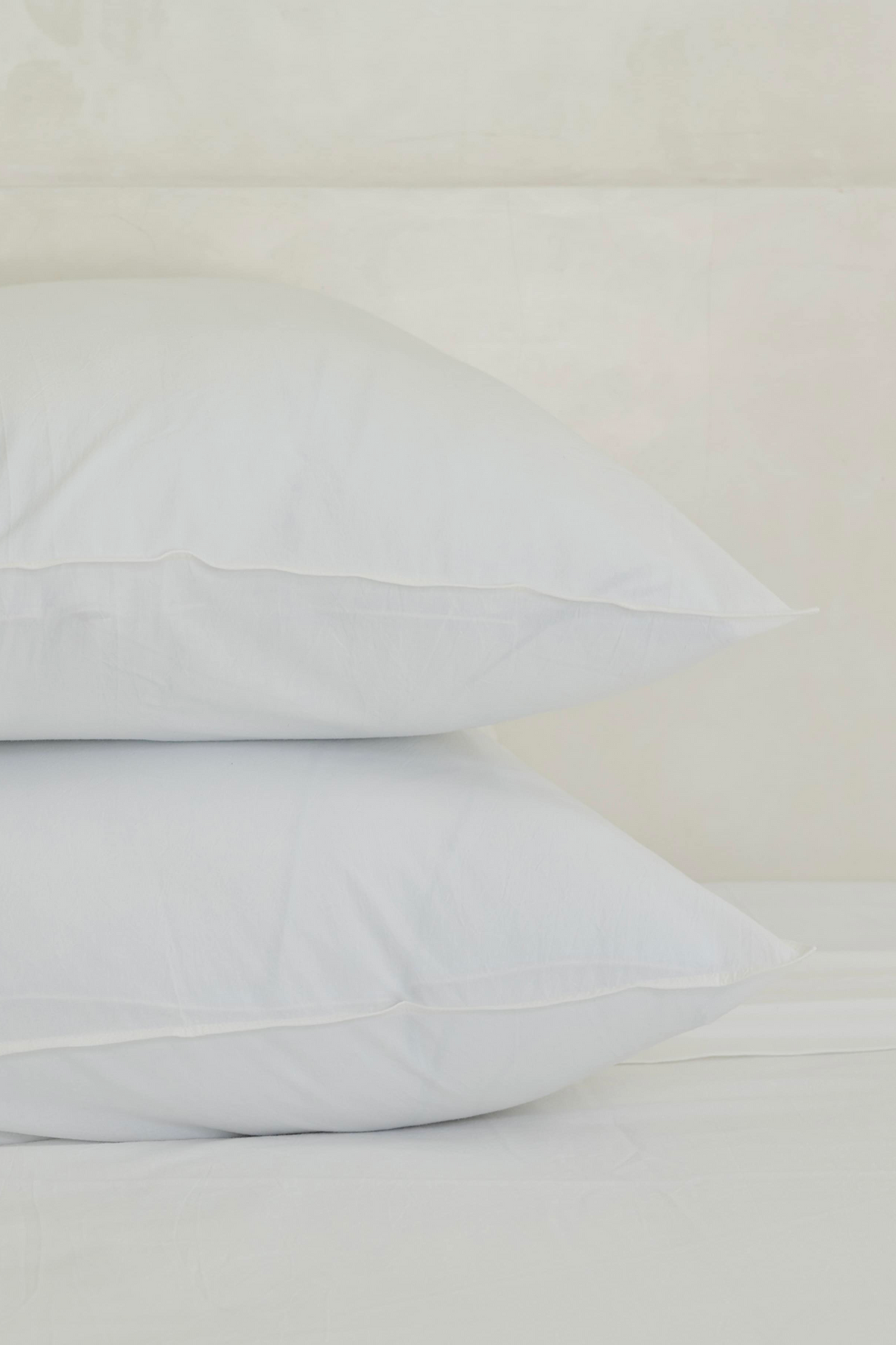 European Pillowcase Pair - White