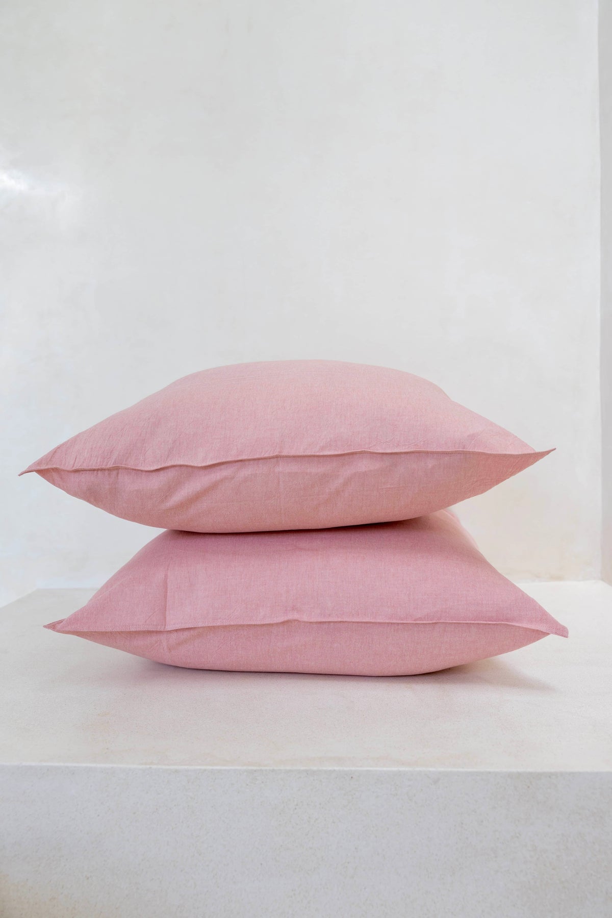 European Pillowcase Pair - Blush