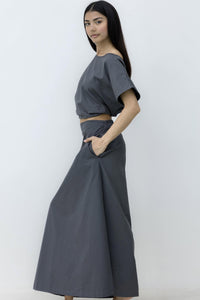 Freya Skirt - Charcoal