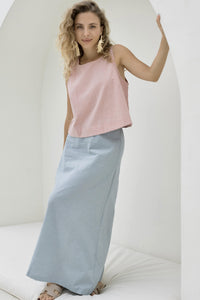 Freya Skirt - Vintage Blue