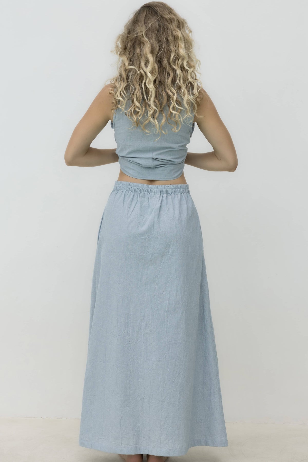 Freya Skirt - Vintage Blue