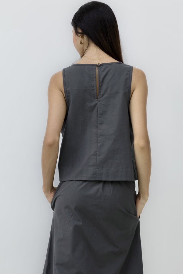 Josie Crop - Charcoal