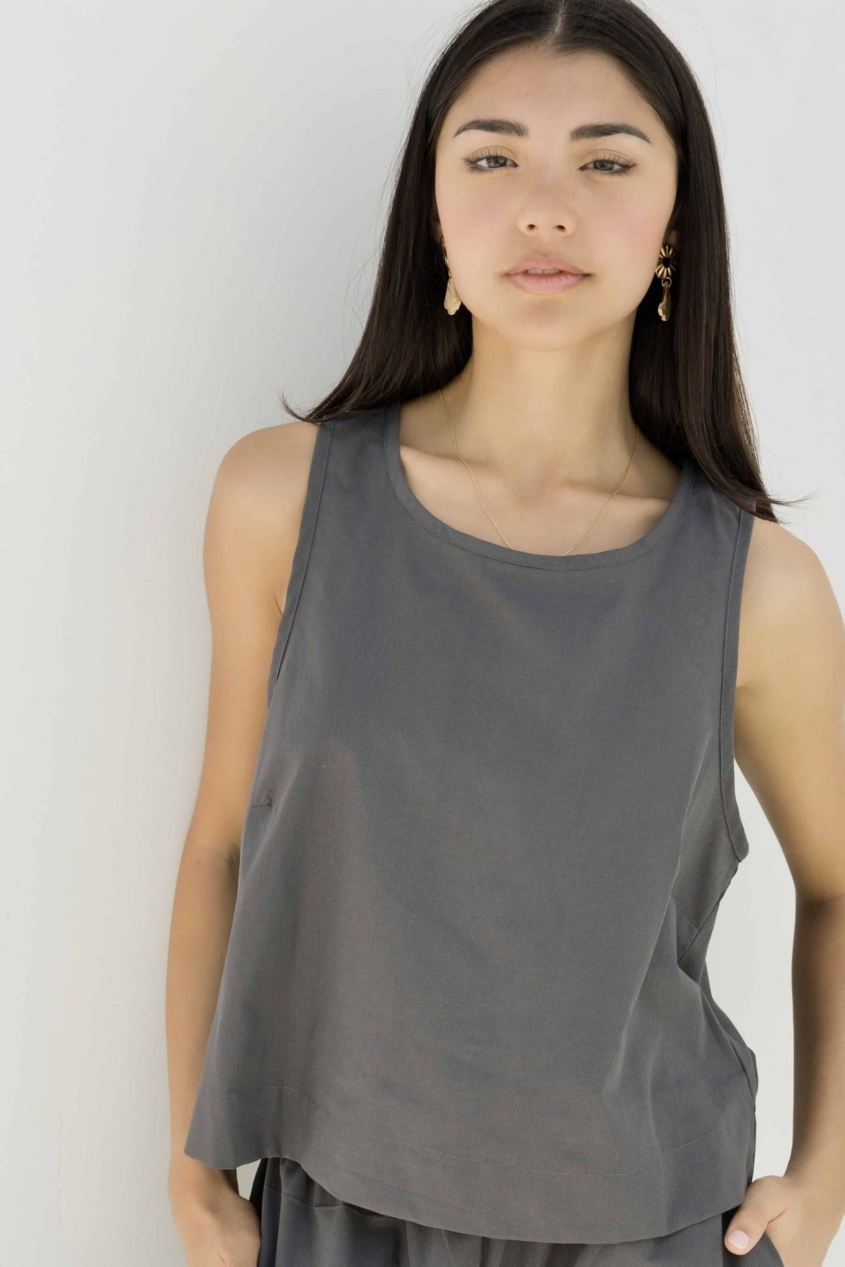 Josie Crop - Charcoal