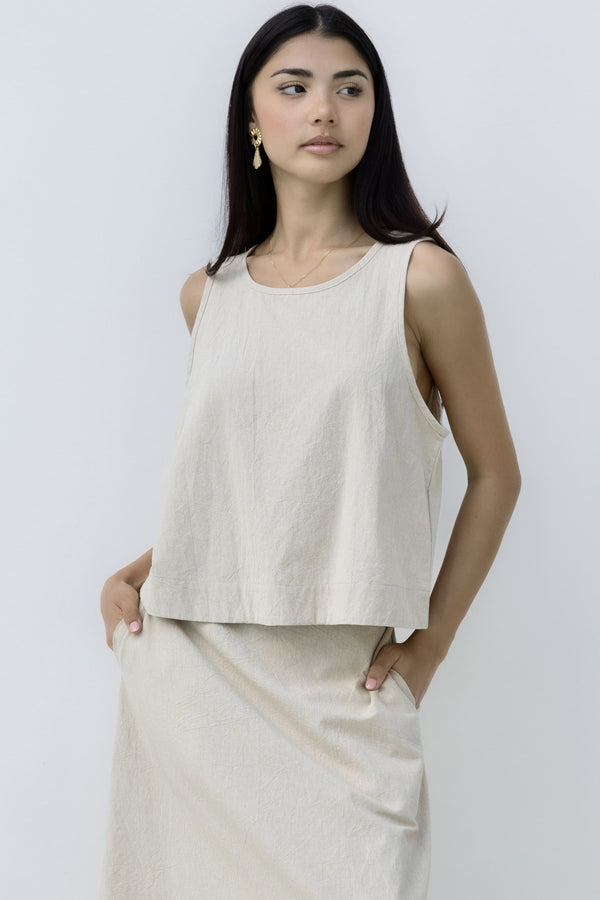 Josie Crop - Natural