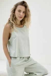 Josie Crop - Pistachio