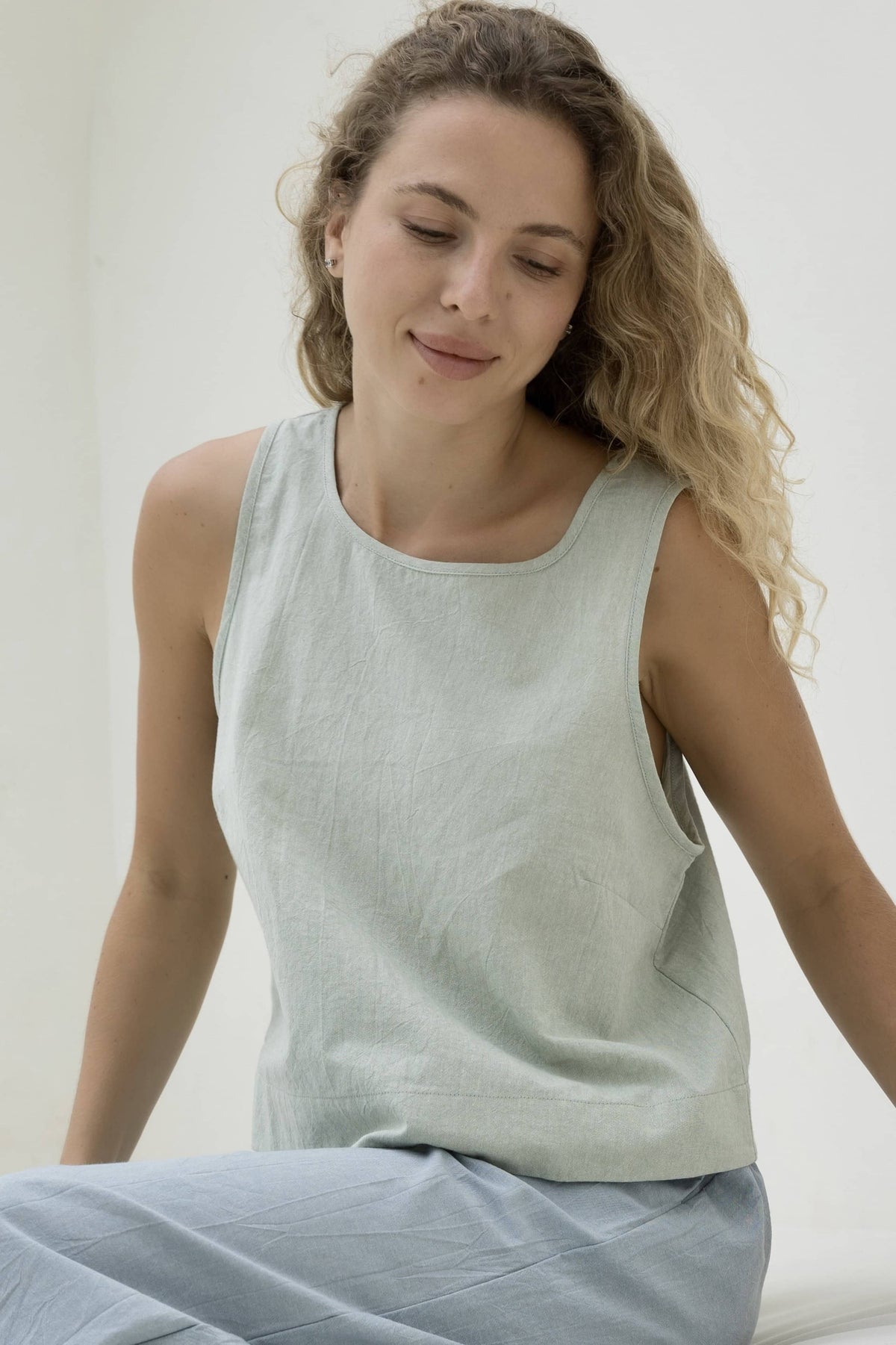 Josie Crop - Pistachio