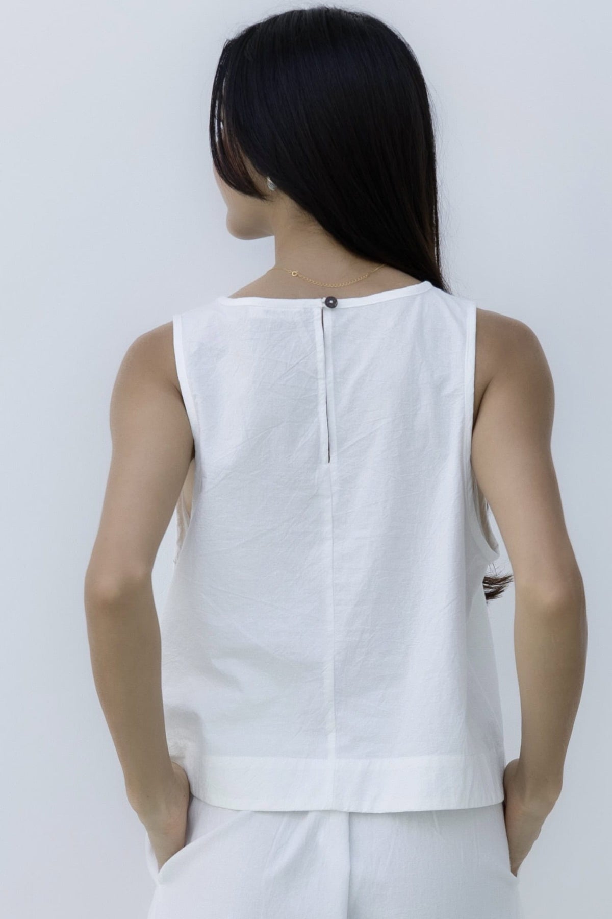 Josie Crop - White