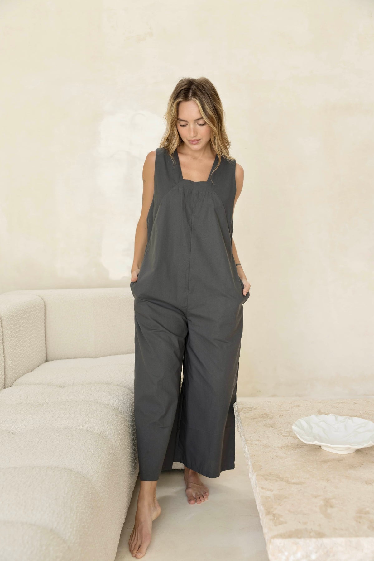 Kiahna Jumpsuit - Charcoal