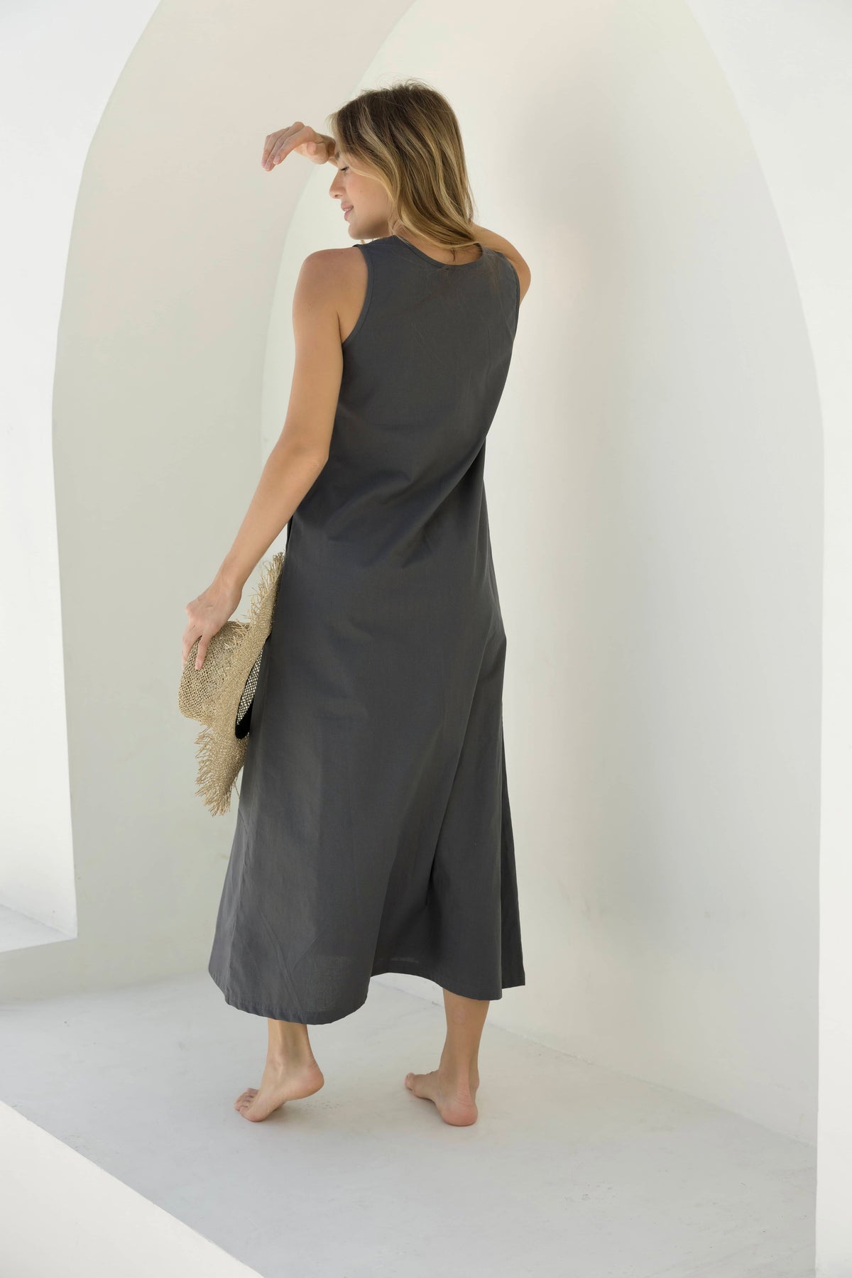 Madi Dress - Charcoal