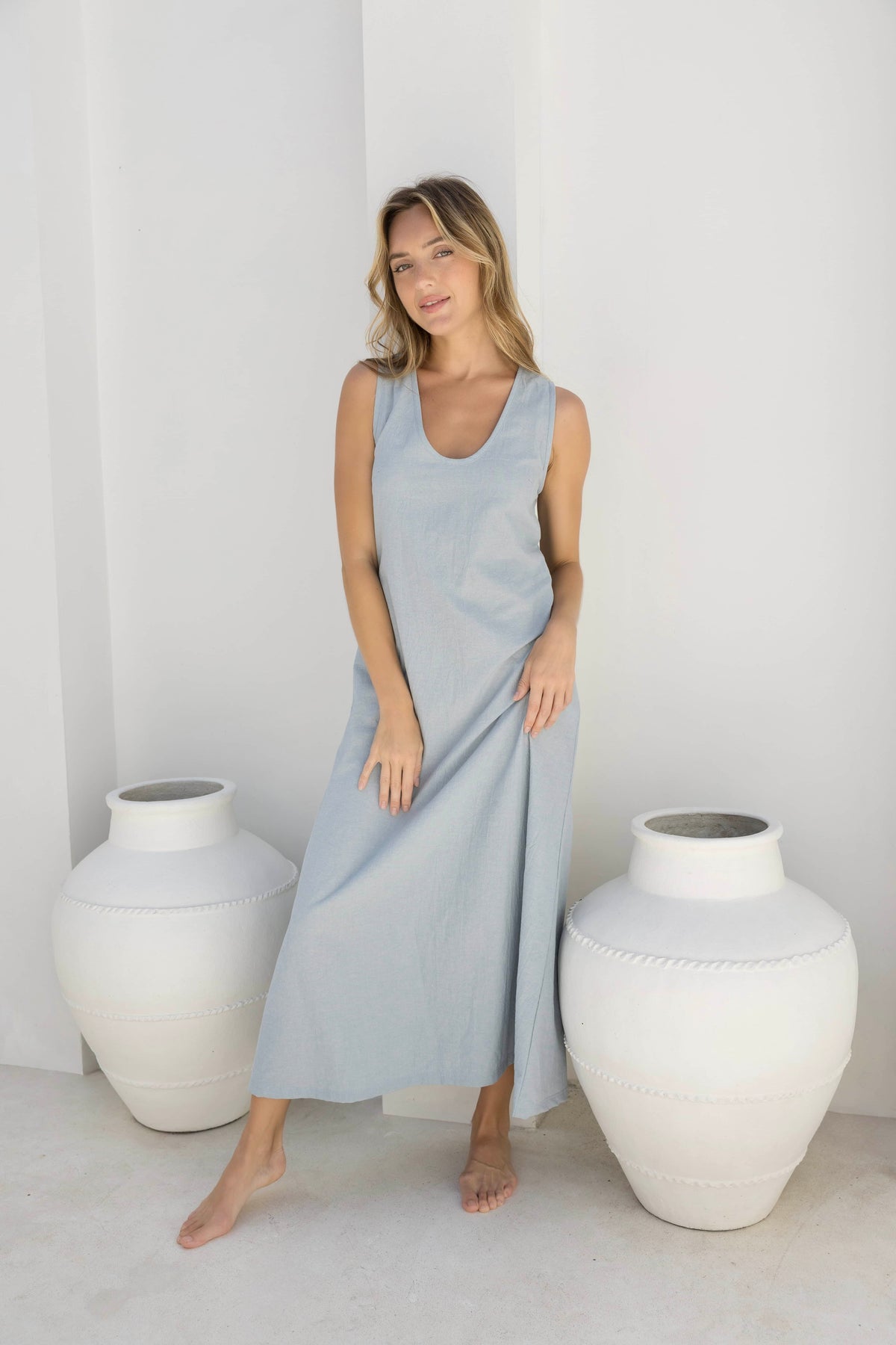 Madi Dress - Vintage Blue