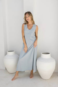 Madi Dress - Vintage Blue