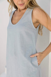 Madi Dress - Vintage Blue