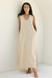 Madi Midi Dress - Natural
