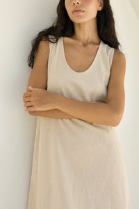Madi Midi Dress - Natural