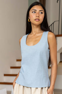 Molly Top - Vintage Blue