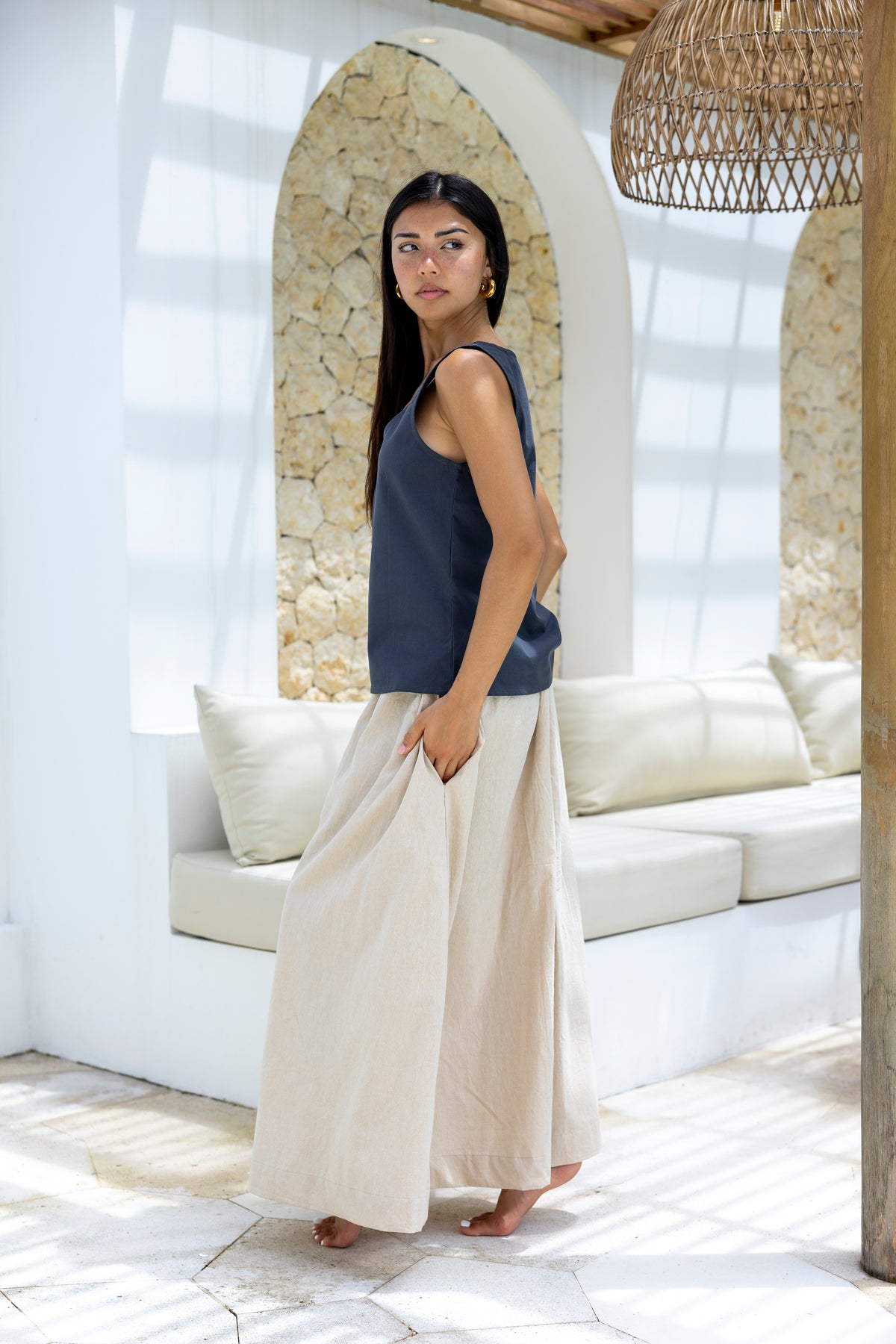 Molly Top - Charcoal