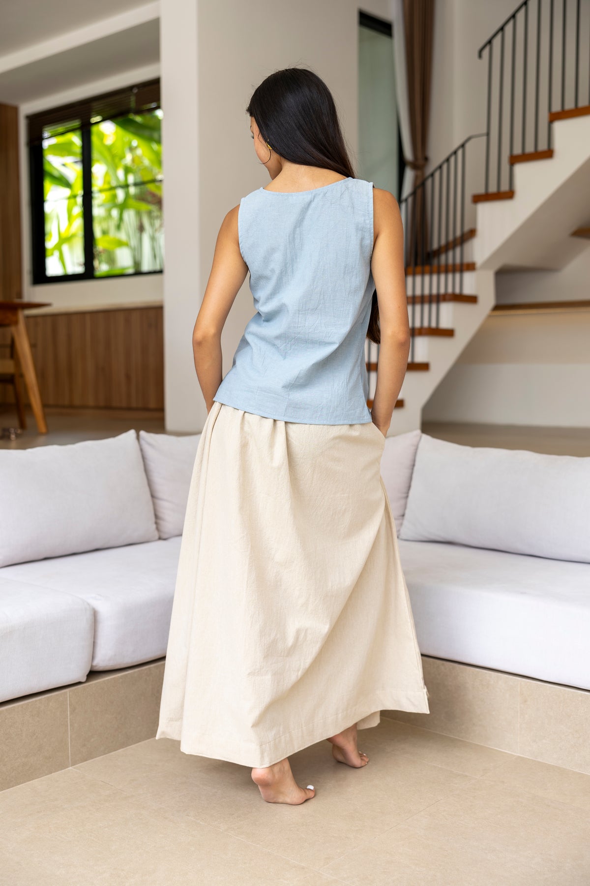 Molly Top - Vintage Blue