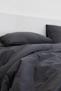Quilt Cover Set - Charcoal