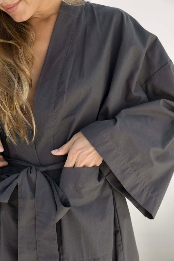 Savannah Robe - Charcoal