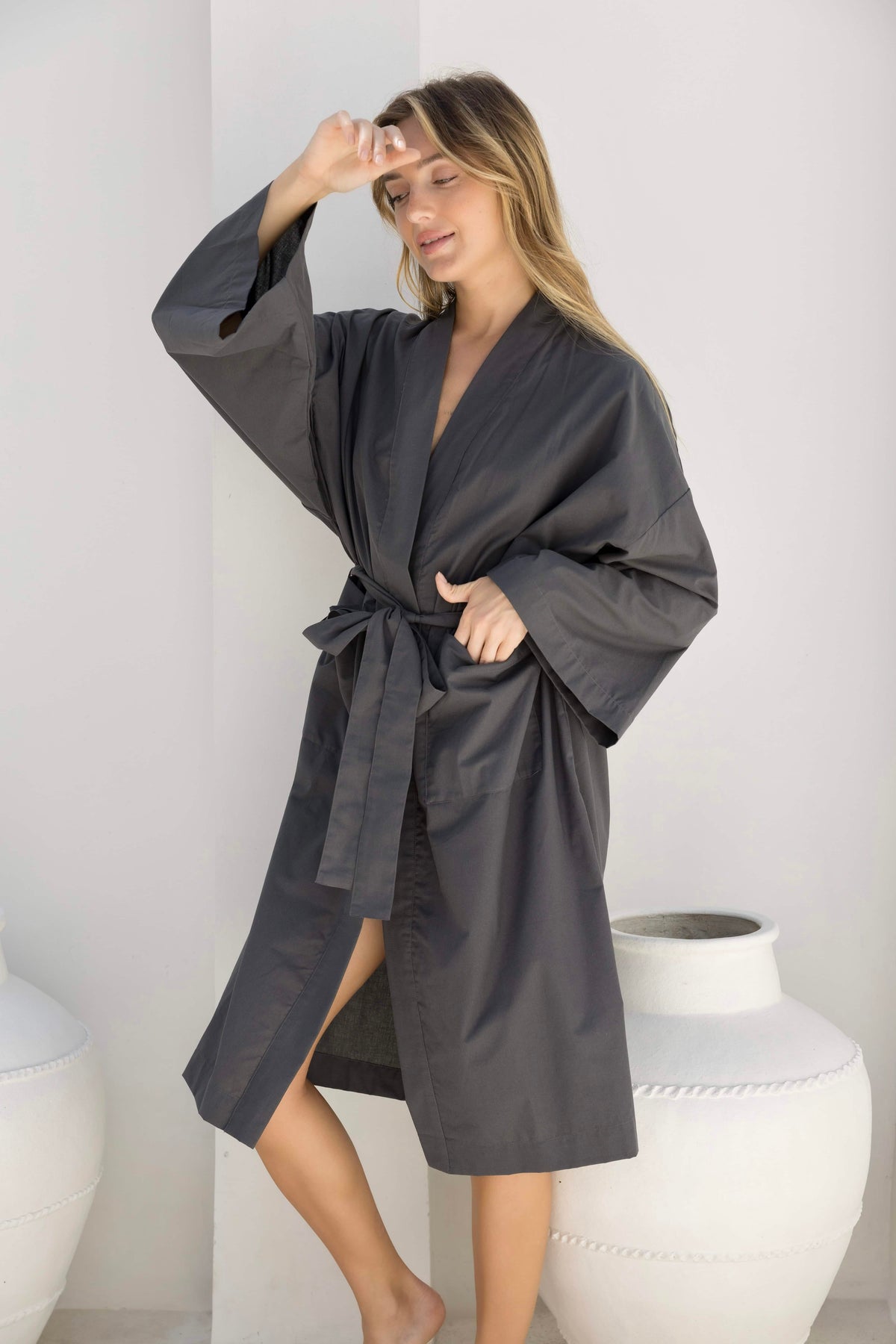 Savannah Robe - Charcoal
