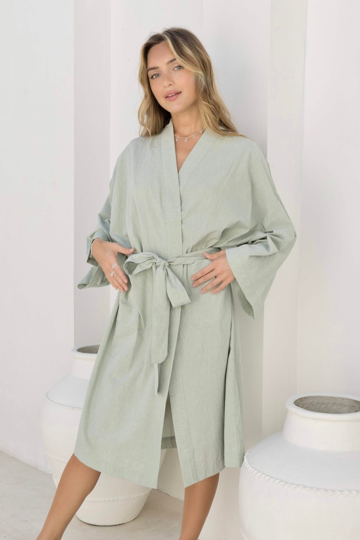 Savannah Robe - Pistachio