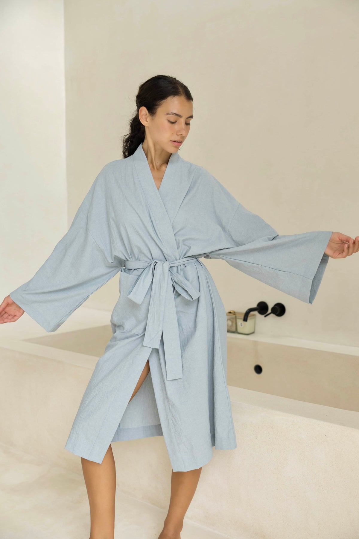 Savannah Robe - Vintage Blue