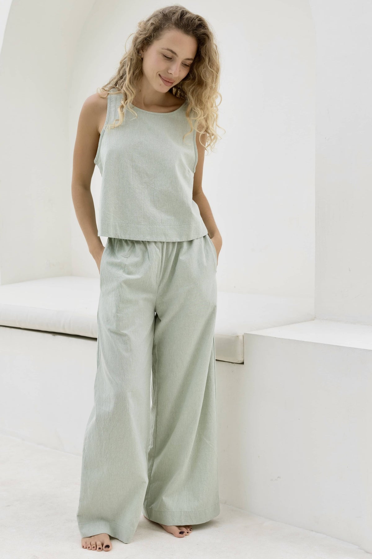 Romie Pants - Pistachio