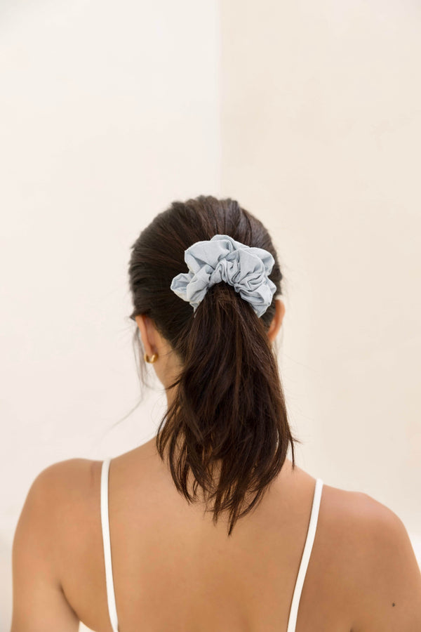 Oversized Scrunchie - Vintage Blue